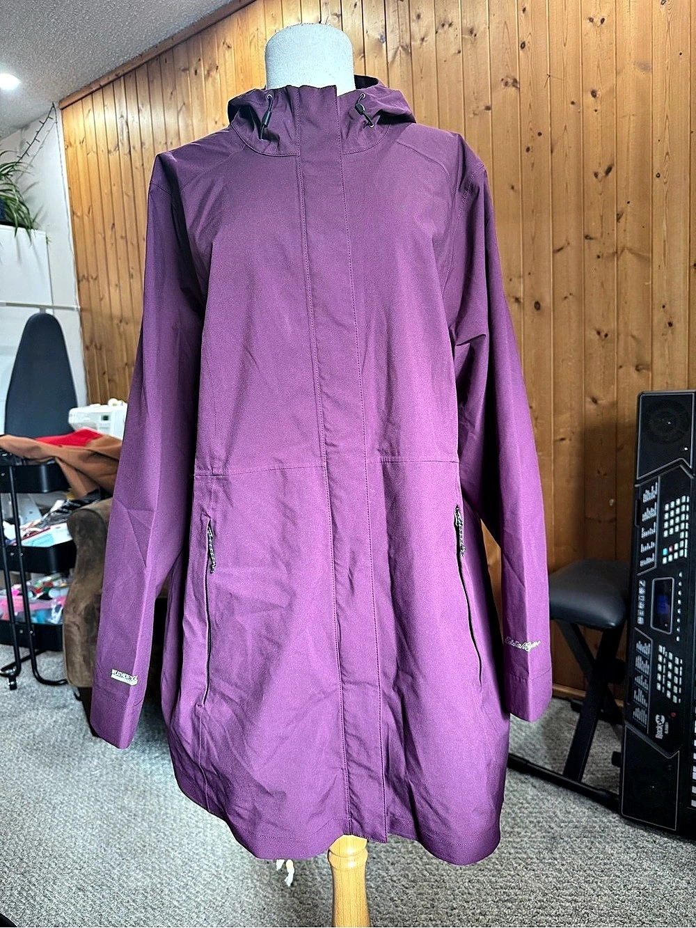 Eddie Bauer WeatherEdge Hooded Lightweight Jacket Plum/Purple